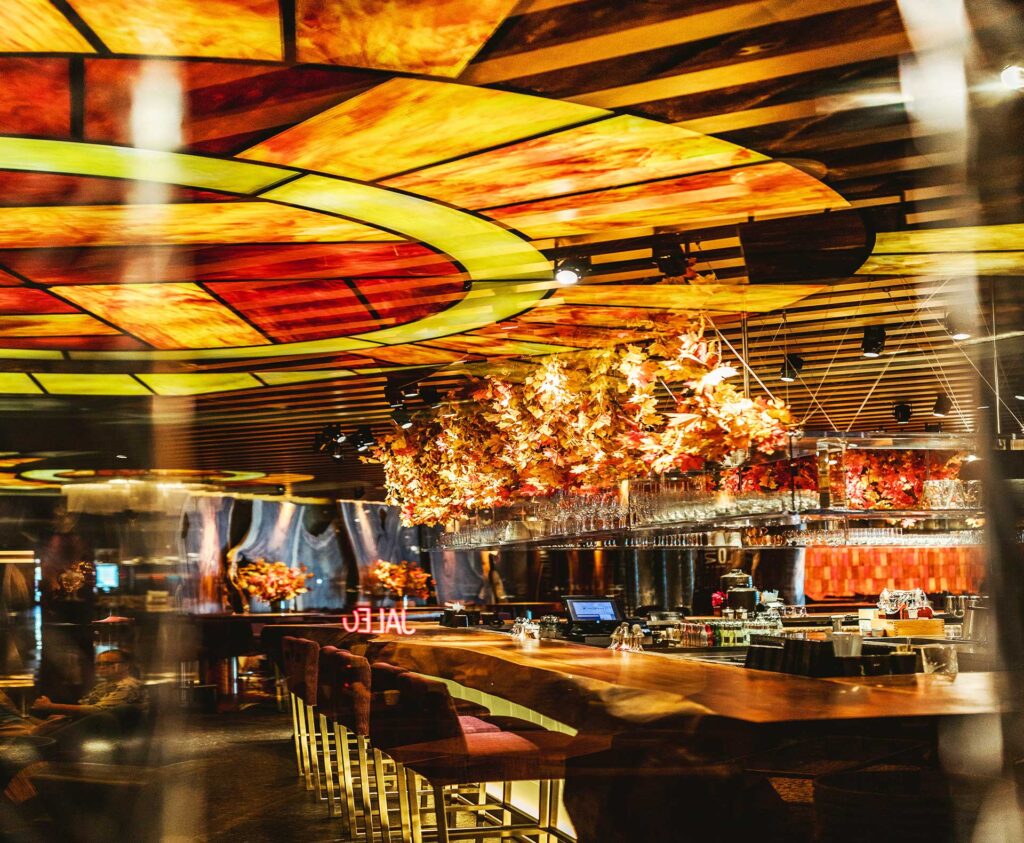 Dining & Lounge Spaces 7 restaurant interior art installation dining space