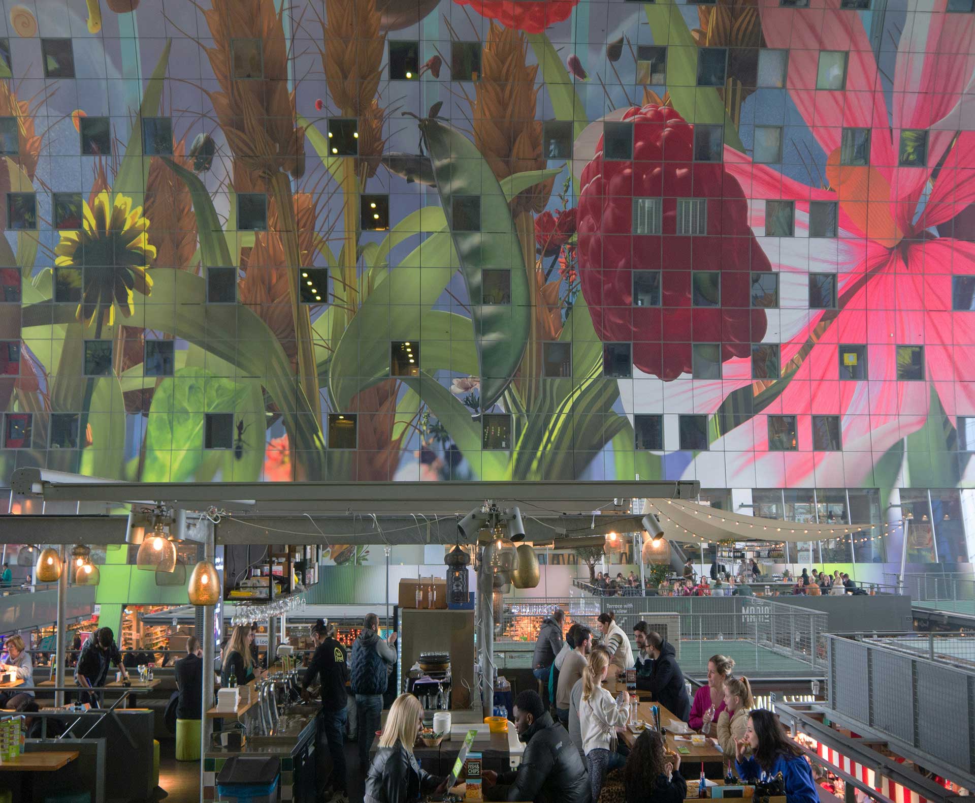 Feature Wall Murals 5 large scale restaurant wall mural installation