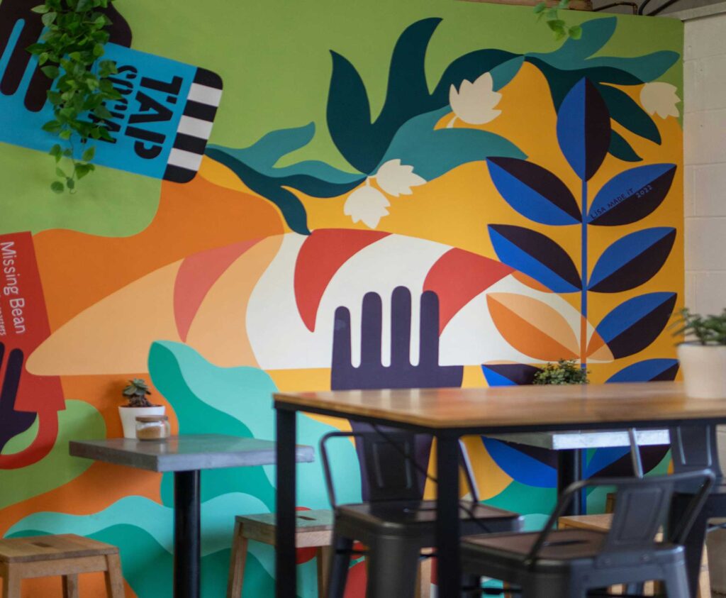 Bespoke Restaurant Commissions 6 custom restaurant artwork commission installation