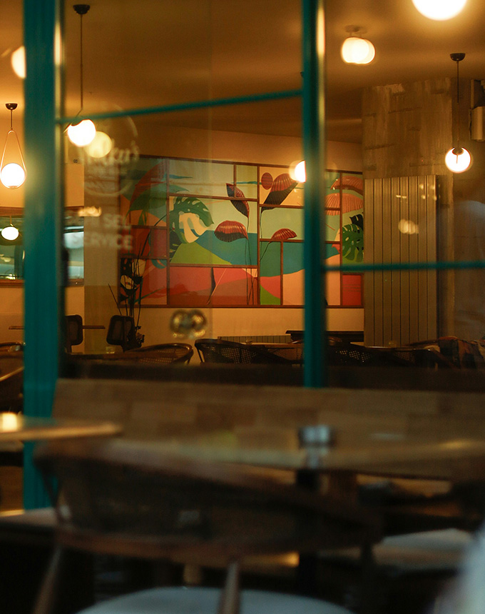 Feature Wall Murals 3 landscape mural restaurant interior wall