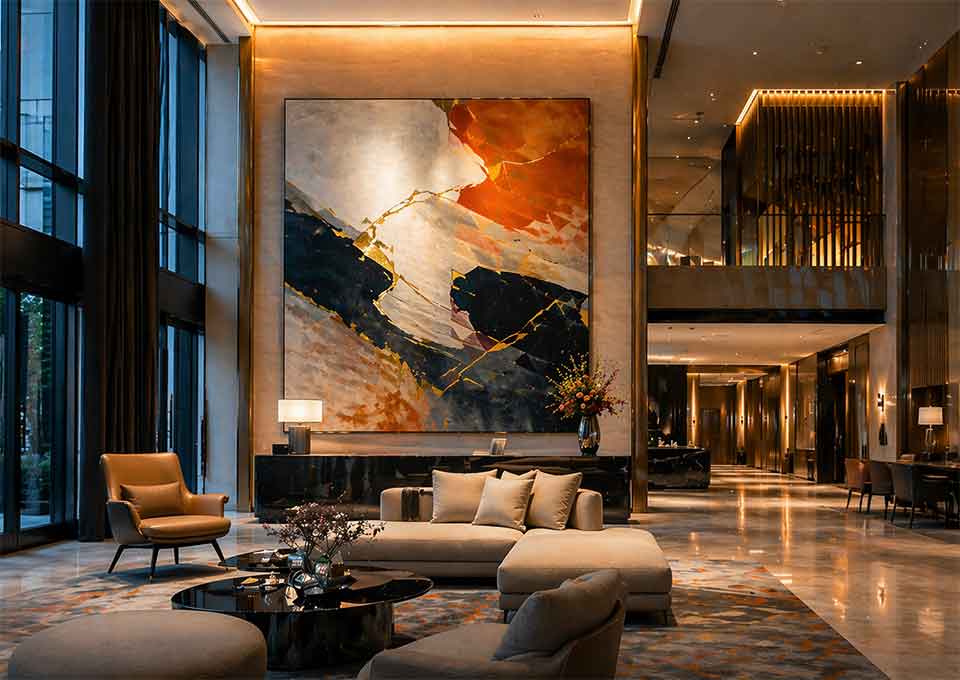 About Us 12 hotel art project lobby guestroom custom paintings hospitality interior