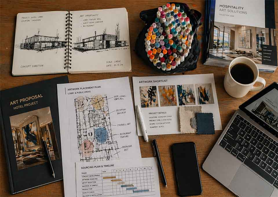 About Us 14 art consultant procurement meeting planning artwork sourcing project