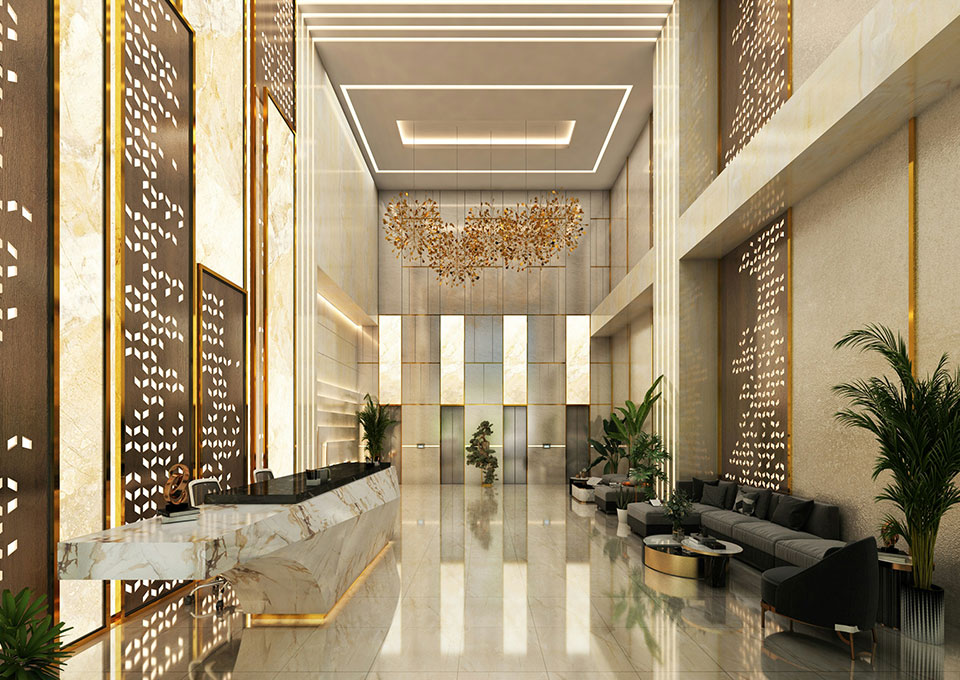 Large Format Artworks 1 large scale custom art installation for hotel lobby and commercial interior