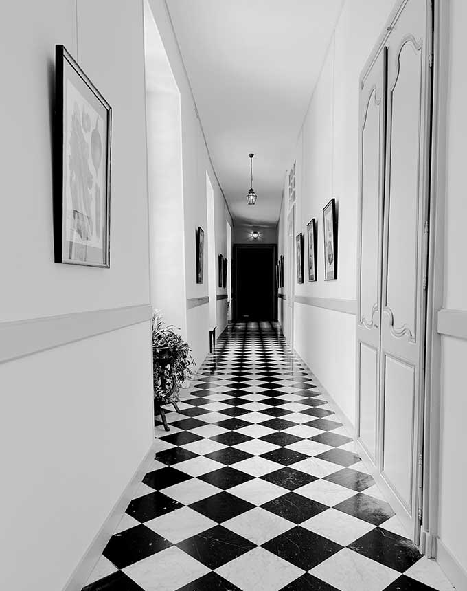 Multi-Panel Art Installations 4 multi panel artwork long corridor wall installation