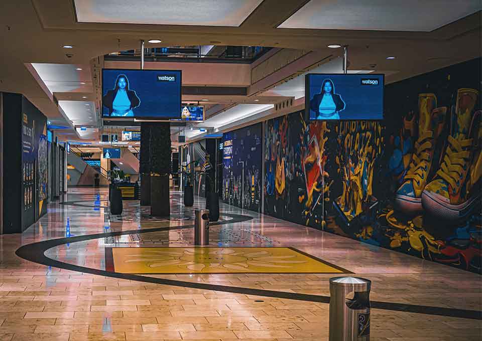 Wall Murals 3 commercial wall mural office retail interior custom painting