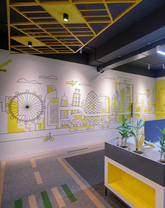 Commercial Wall Murals 2 office wall mural corporate interior branding wall painting workspace design