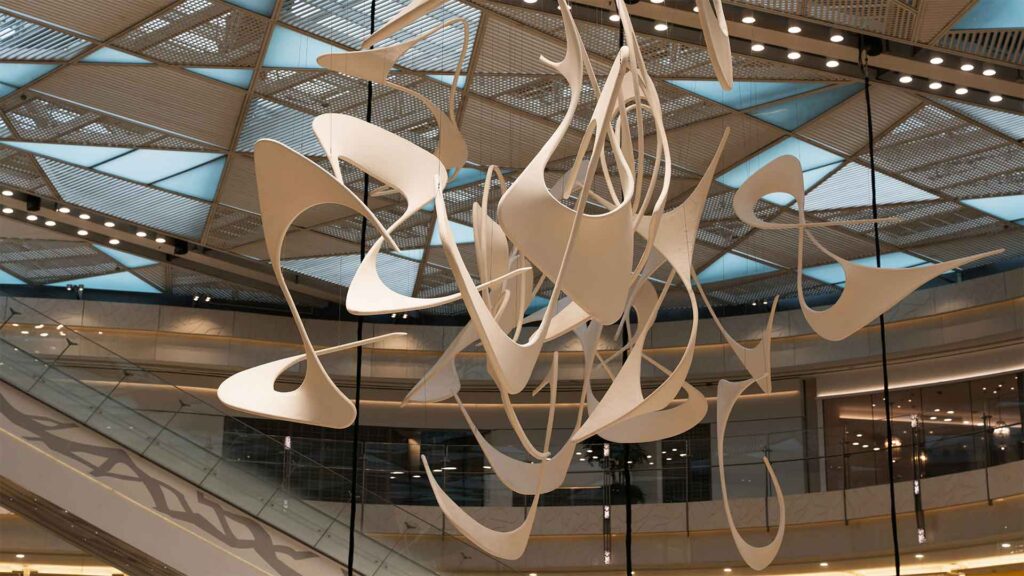 Multi-Panel Art Installations 1 multi panel art installation large wall hotel corridor