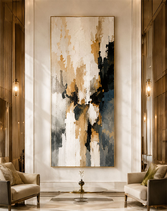 Original Oil Painting Commissions 7 large original oil painting hotel lobby luxury interior artwork