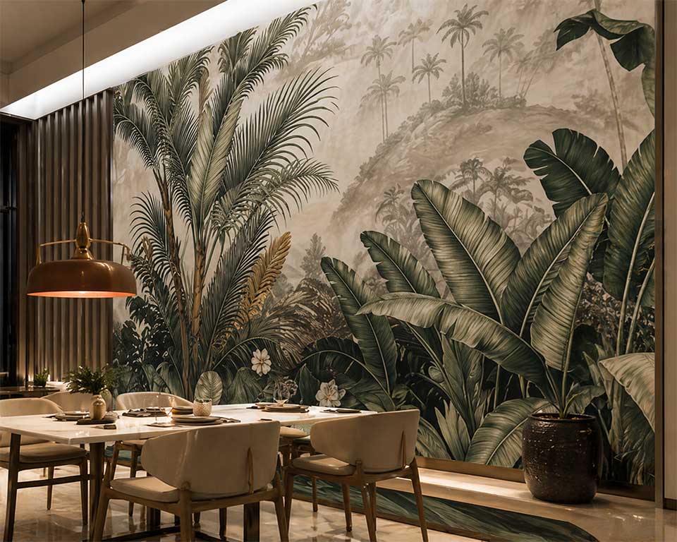 Products 9 custom wall mural feature wall hand painted mural hospitality restaurant interior design project