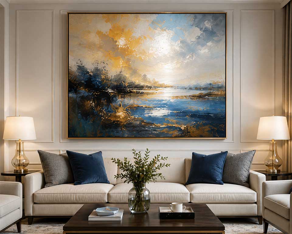 Products 7 custom oil painting hand painted artwork interior wall decor hotel residential project supplier