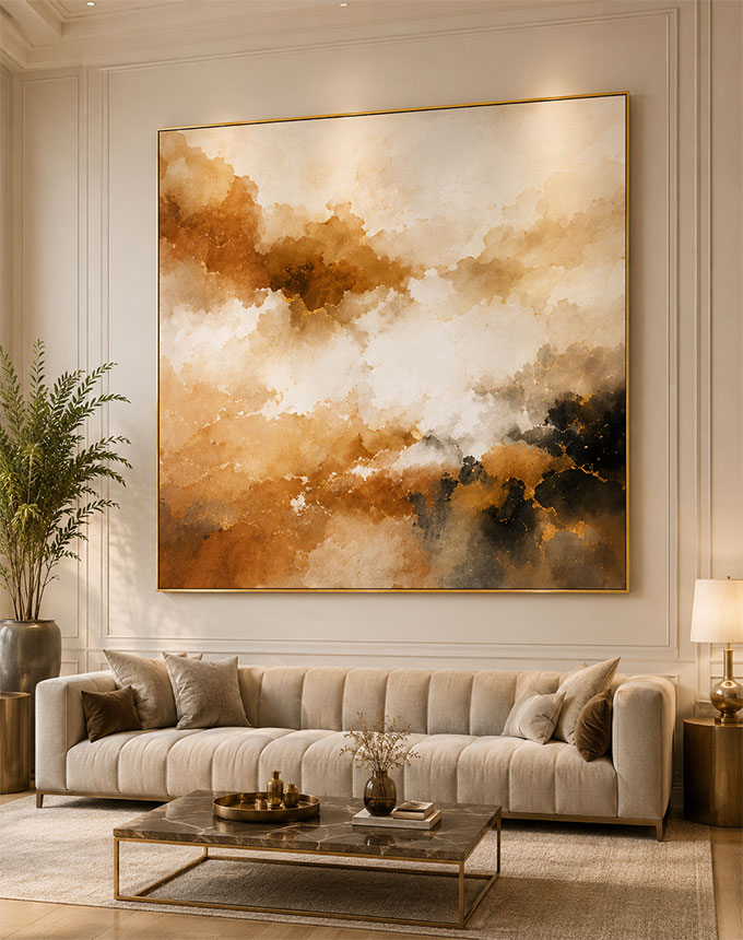 Original Oil Painting Commissions 11 architectural collaboration custom abstract artwork luxury interior