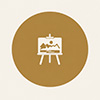 hand painted oil painting production icon