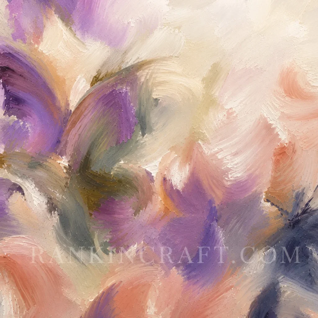 Hand-Painted Abstract Butterfly Oil Painting 1 abstract butterfly wing texture in hand painted oil artwork