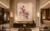 large abstract butterfly oil painting for hotel lobby wall