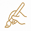 Products 3 hand painted artwork craftsmanship icon custom art production handmade process