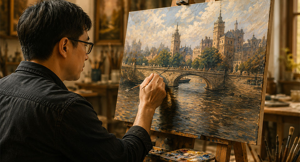 professional chinese artist hand painting museum quality art replica