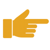 Products 11 hand pointing icon guiding users to quote request or project inquiry action