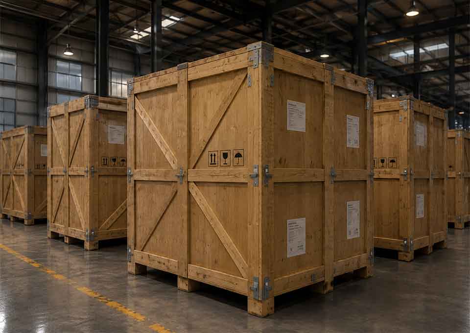Commercial Art Projects 10 professional artwork packaging wooden crate export protection