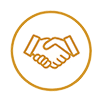 Contact 3 Business partnership icon for wholesale art supply and commercial art sourcing