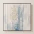 Square textured relief wall art panel with handcrafted architectural surface design