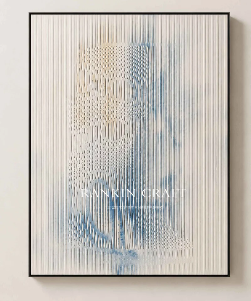 Products 26 Custom textured relief wall art panel for modern interiors