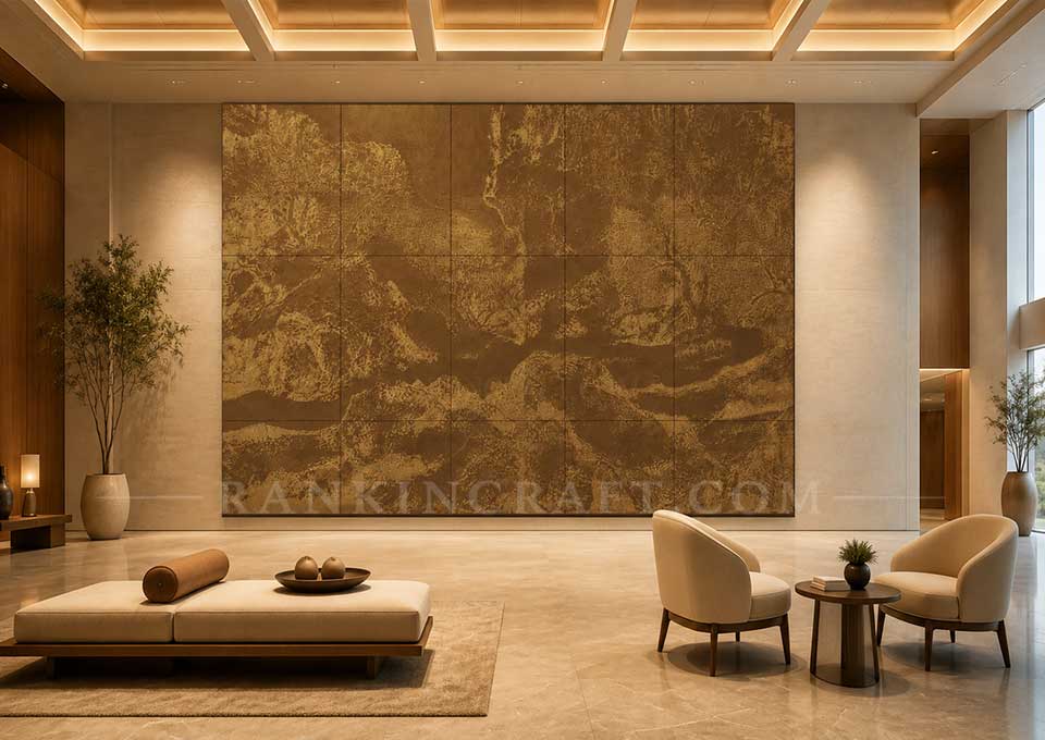 Mountain Resonance: Large-Scale 3D Chinese Landscape Wall Art 6 3D Chinese landscape wall art Large-scale dimensional Chinese landscape installation.