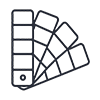 Hotel & Hospitality Art Realization 7 sampling and approval process icon for custom artwork quality review