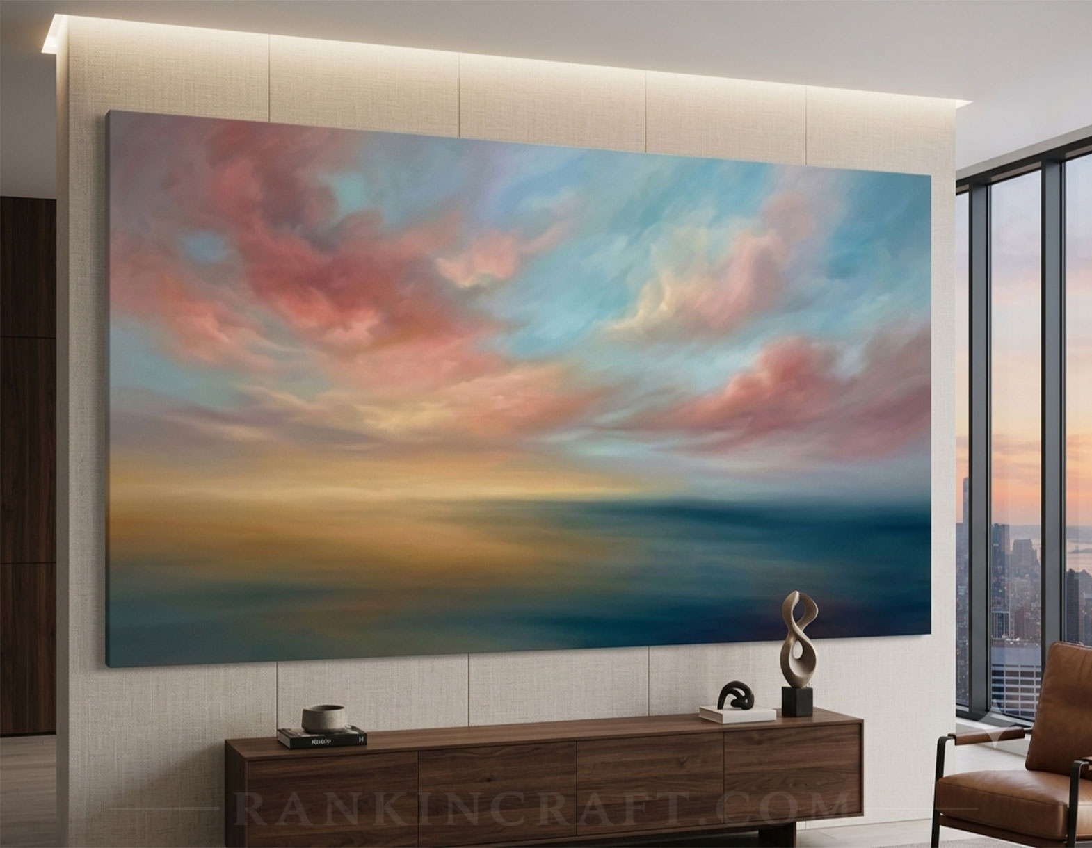 Hospitality Art Projects 6 Latest custom heavy textured impasto painting by Rankincraft